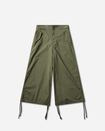 Women's Side-Gathered Military Pants Khaki