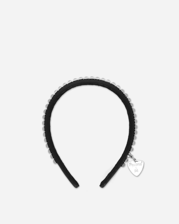 Pyramid Stud Headband Black