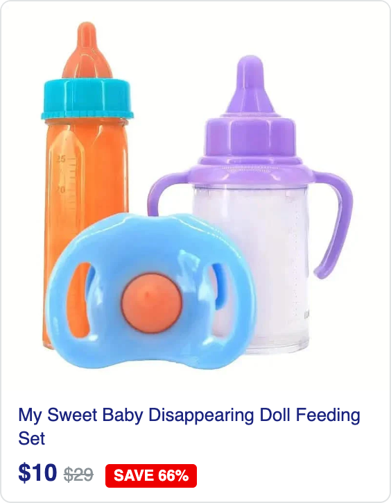 My Sweet Baby Disappearing Doll Feeding Set