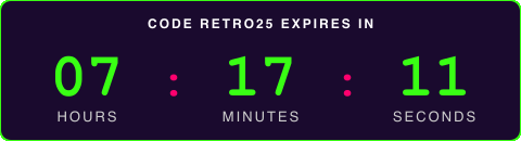 Countdown: code RETRO25 expires soon