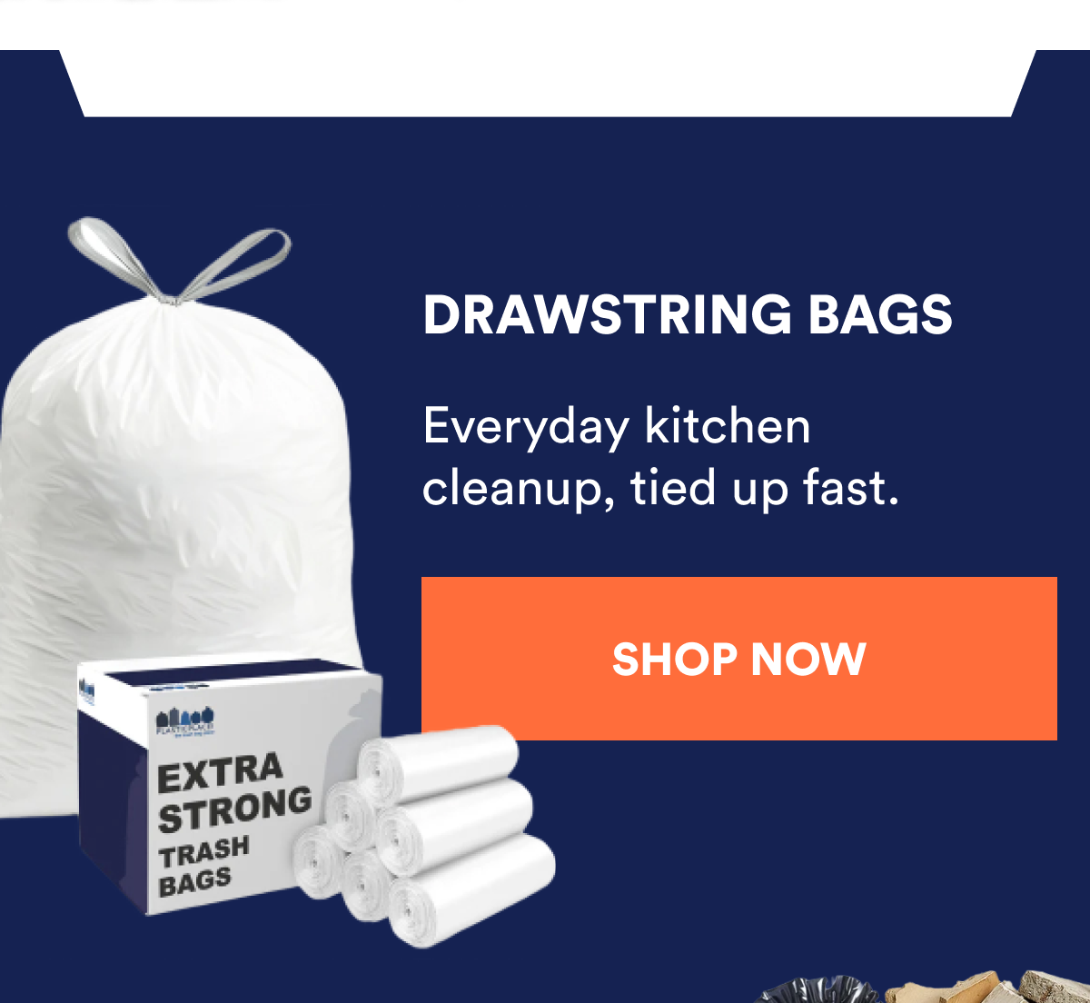 Drawstring bags - Everyday kitchen cleanup, tied up fast. Shop now