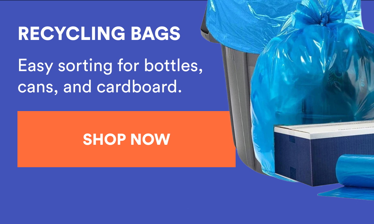 Recycling bags - Easy sorting for bottles, cans, and cardboard. Shop now