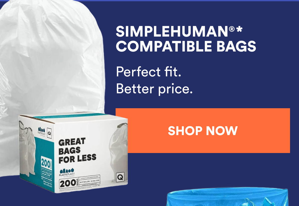 Simplehuman® compatible bags -  Perfect fit. Better price. 