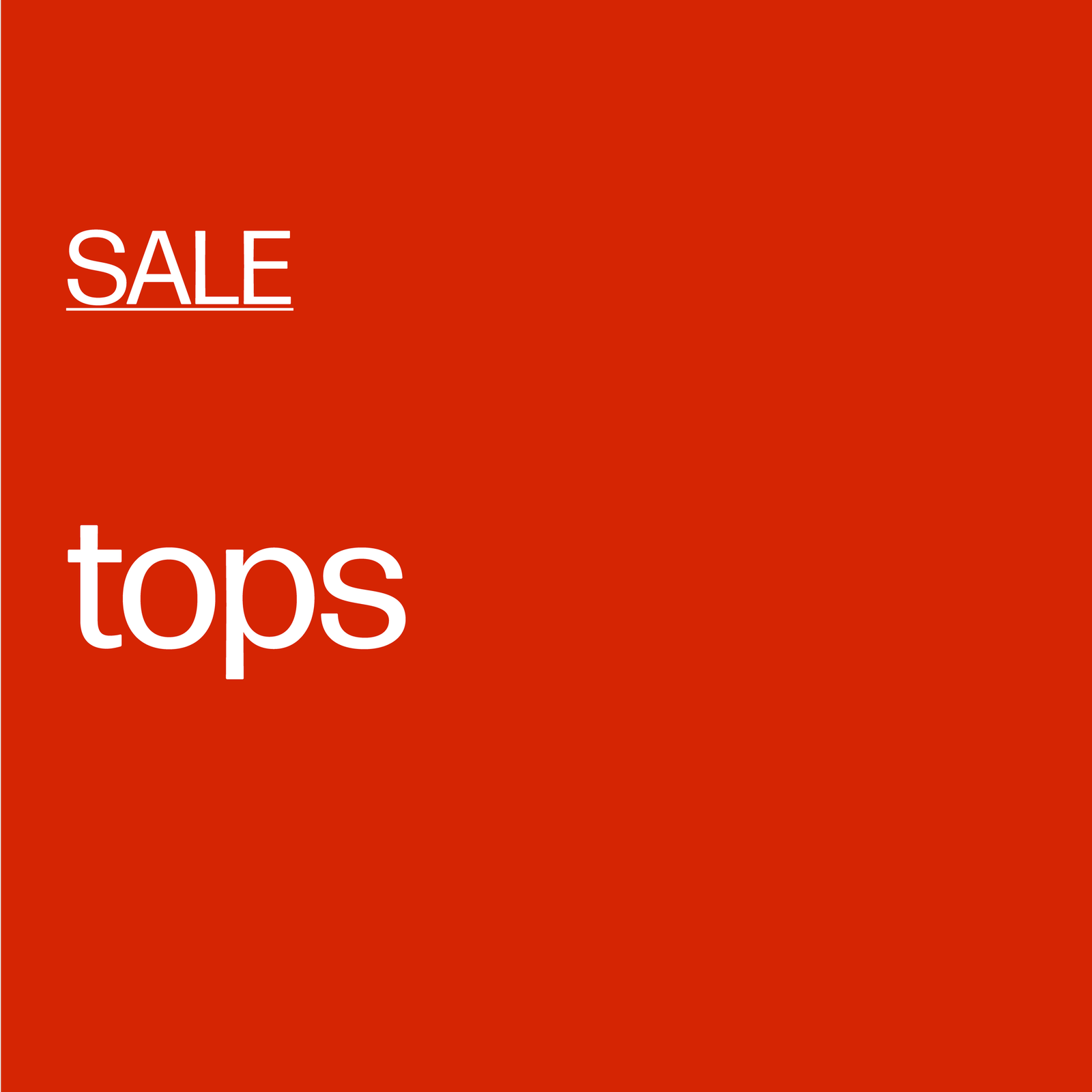 Sale Tops