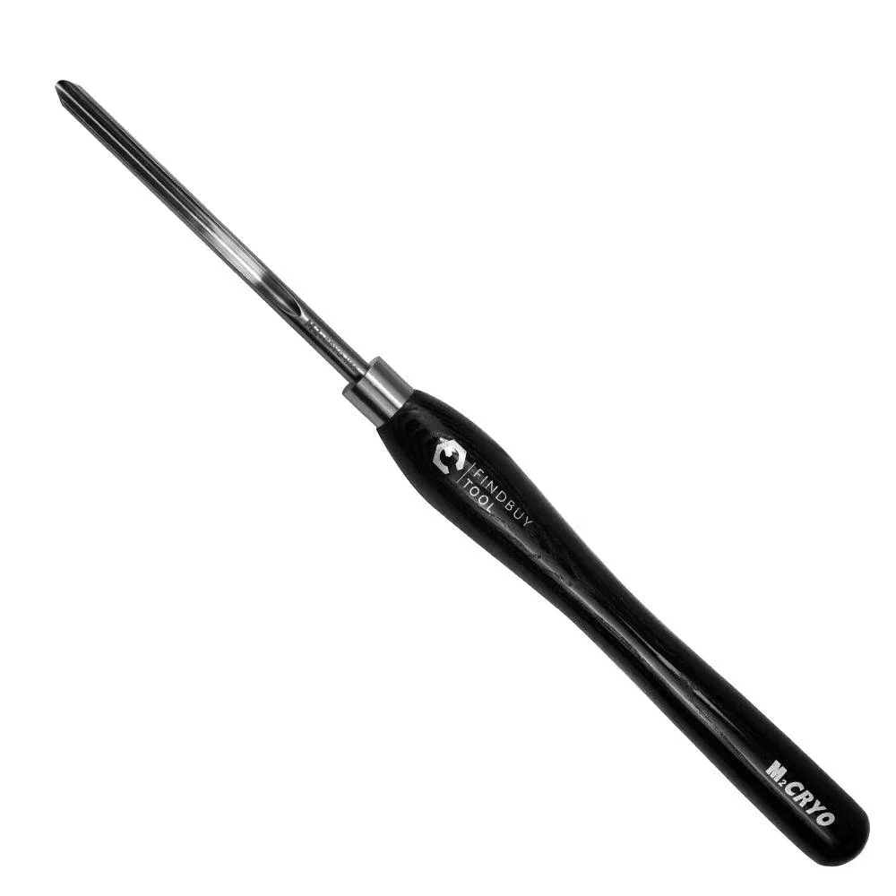12 mm (1/2") Bowl Gouge Wood Lathe Turning Tool M2 Cryo HSS, 9 mm 3/8" Flute