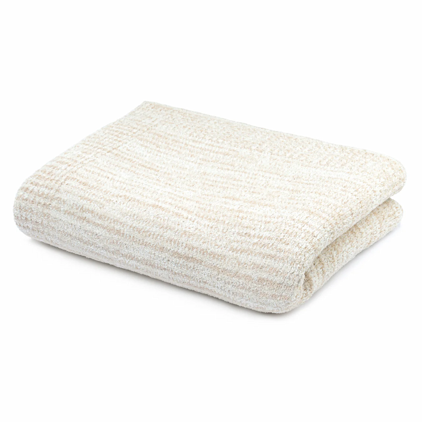 Link to Lightweight Striped Heathered Throw in Linen