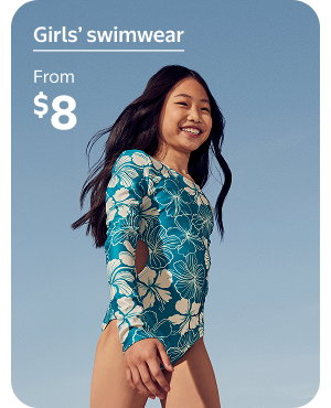 From $8 - Girls' swimwear