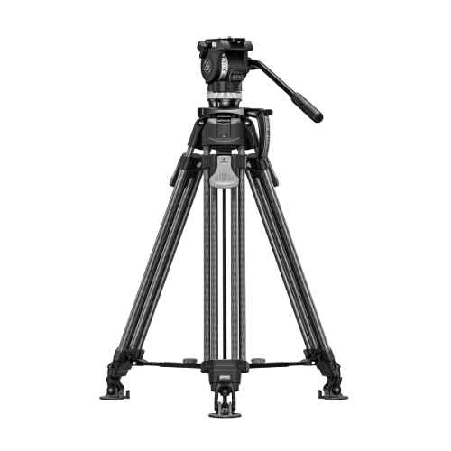 Leofoto LVF-163C+FH-10 Professional Carbon Fibre Video Tripod with Fluid Video Head
