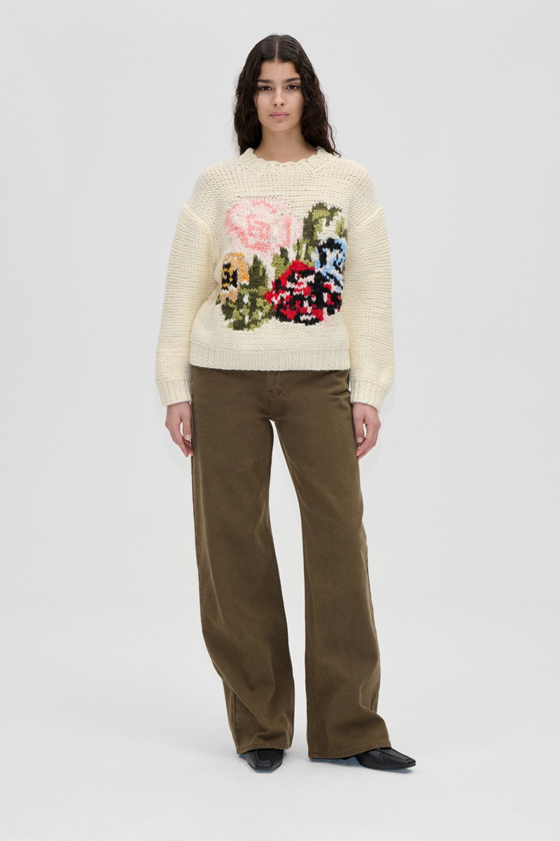 Handknit Sweater - Ephemeral Bloom
