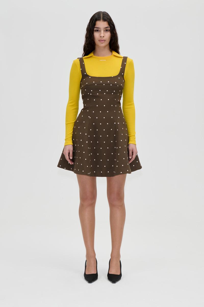 Corset Mini Dress - Dark Olive