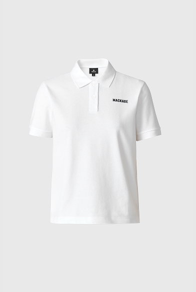 ANALIESE-CR Flat Knit Rib Collar Polo