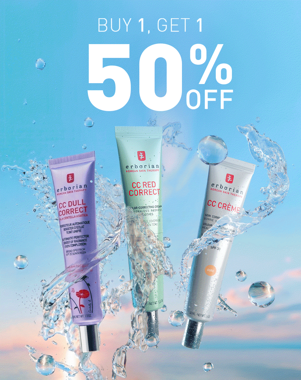 Buy one get one 50% off
