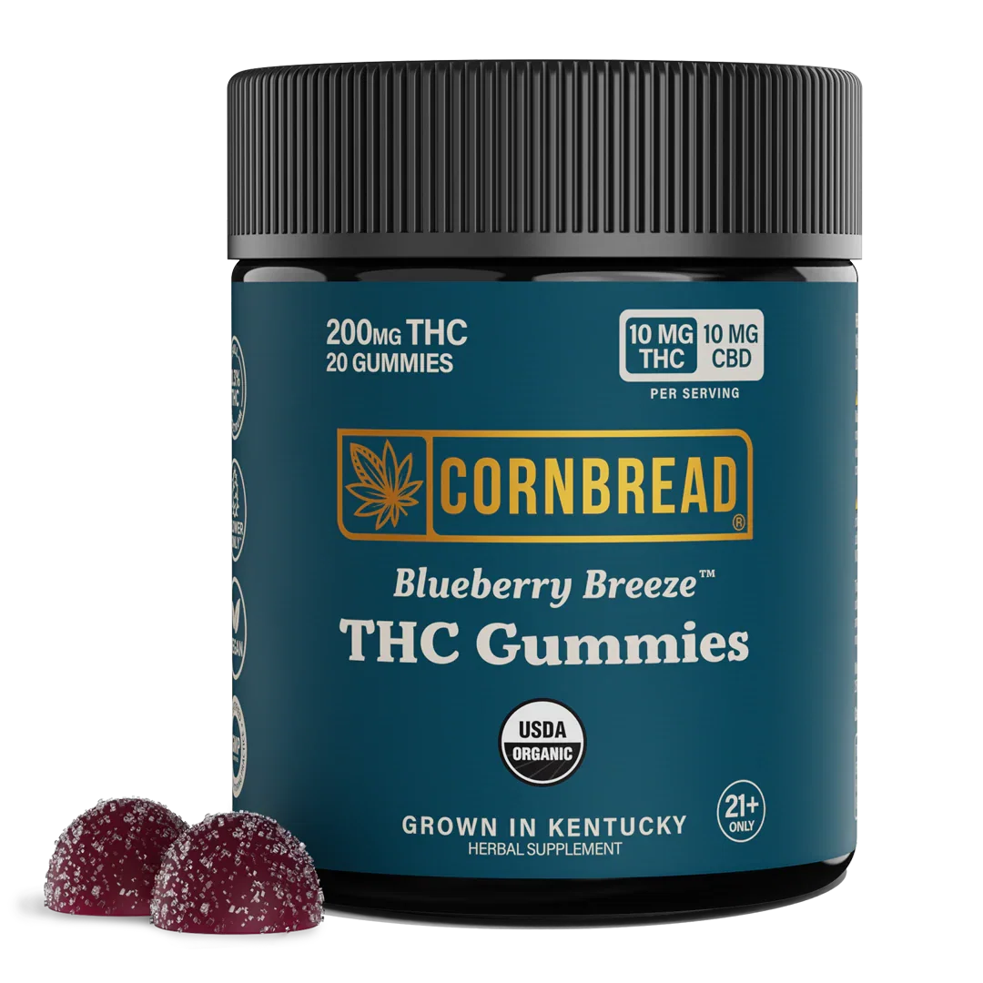 Image of Blueberry Breeze THC Gummies, 10mg