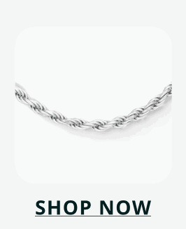 Dainty silver rope necklace. Click here to shop now
