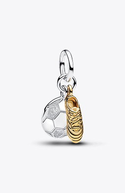 Soccer Shoe Double Dangle Charm