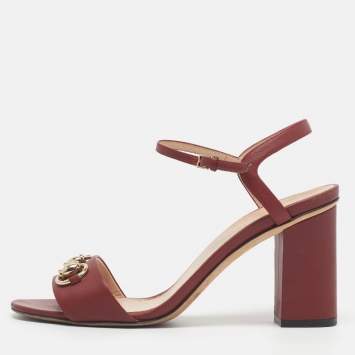 Horsebit Size 37.5 Red Leather