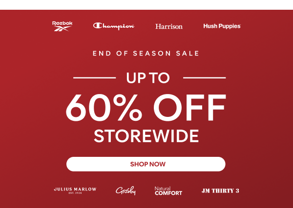 up to 60% off mens