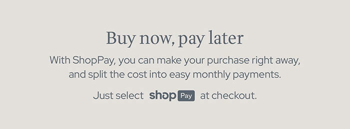 Buy Now, Pay Later with ShopPay