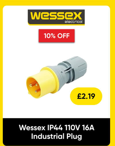 Wessex IP44 110V 16A Industrial Plug