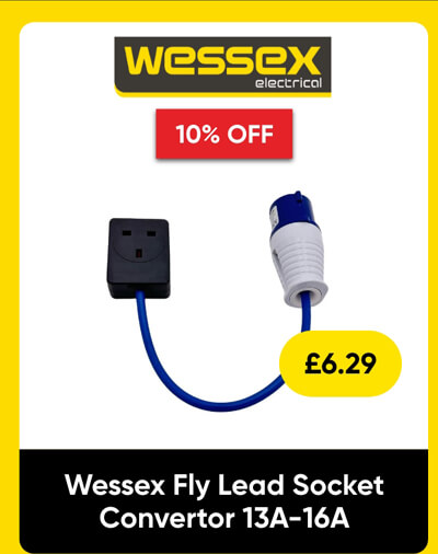Wessex Fly Lead Socket Convertor 13A-16A