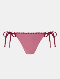 Whipstitch Tie Side Bikini Bottoms