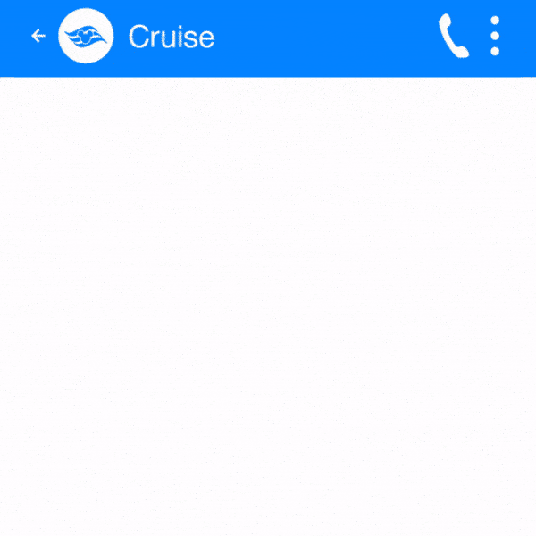 Video of a group chat where everyone is deciding between a Halloween or holiday-themed Disney cruise