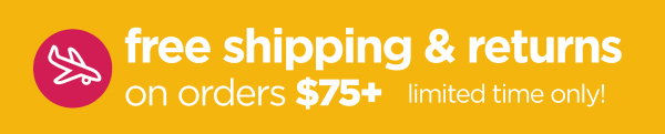 Online only. Free shipping and returns on orders $75+