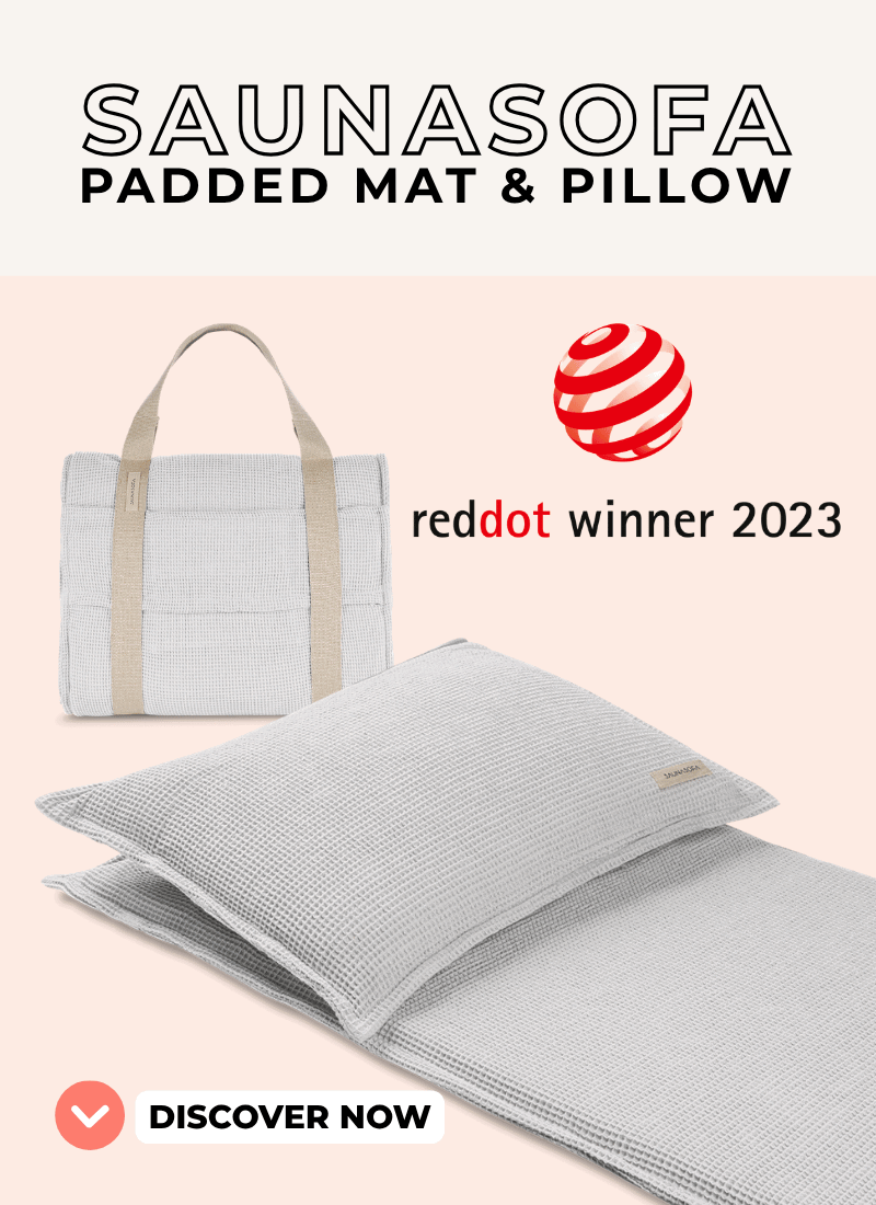 SAUNASOFA Padded Mat & Pillow