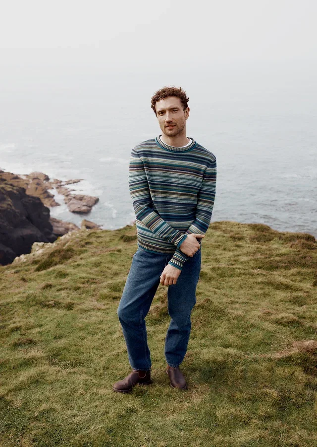 Men's Trenale Organic Cotton Striped Jumper