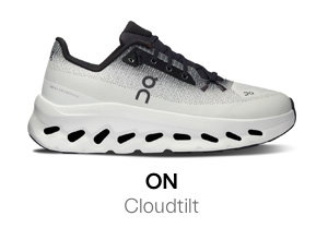 On Men's Cloudtilt Sneakers in White/Black