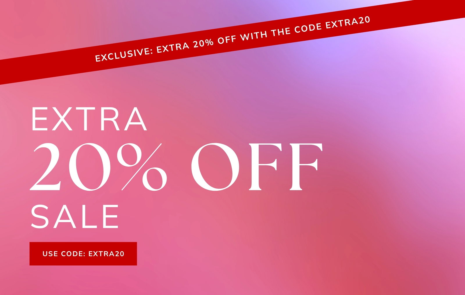 Extra 20% Off Sale
