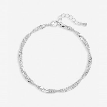 Inicio Sterling Silver Twist Chain Bracelet - Gift Pouch