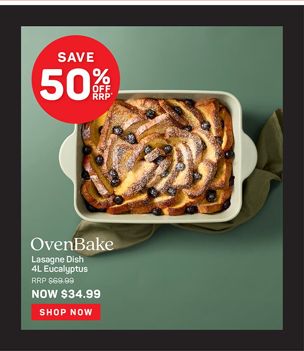 OvenBake Lasagne Dish 4L Eucalyptus