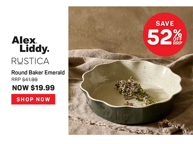 Alex Liddy Rustica II Round Baker Emerald