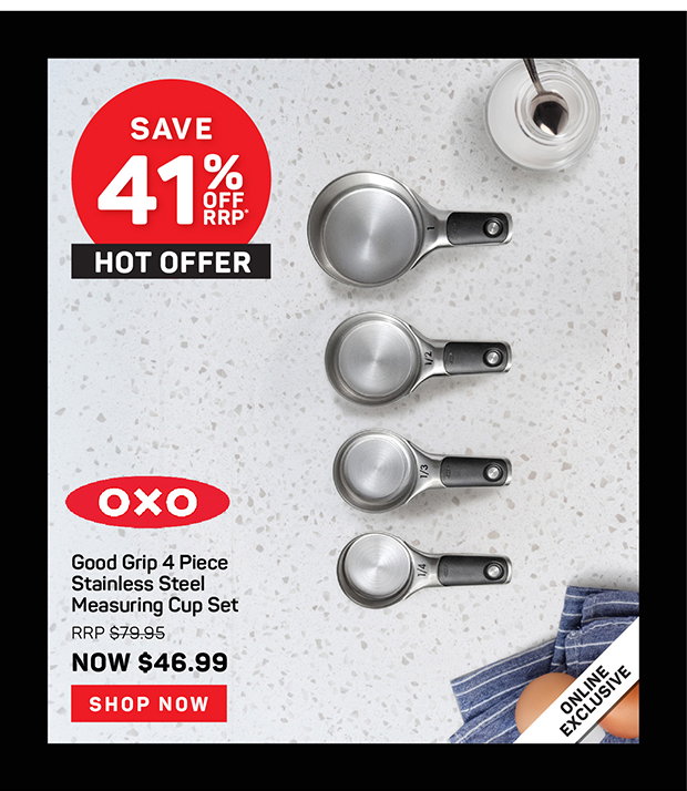 OXO Good Grip 4 Piece Stainless Steel Measuring Cup Set