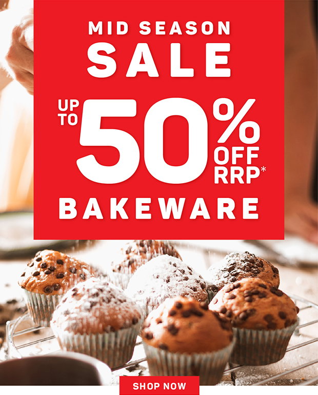 Mid Season Sale: Up to 40% Off RRP* Bakeware