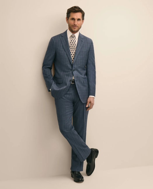 Image of Traditional Fit Wool Check 1818 Suit