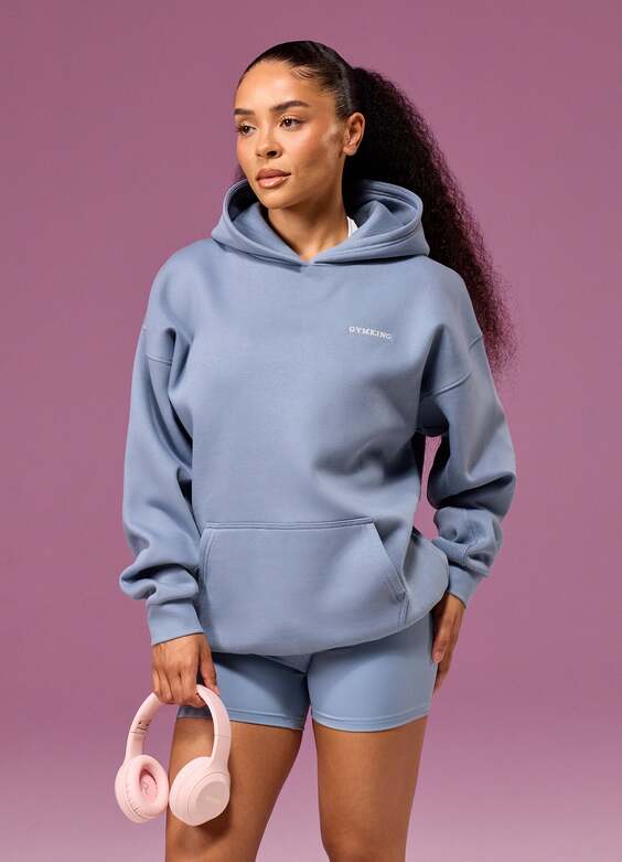 Gym King 365 Relaxed Fit Hoodie - Faded Indigo