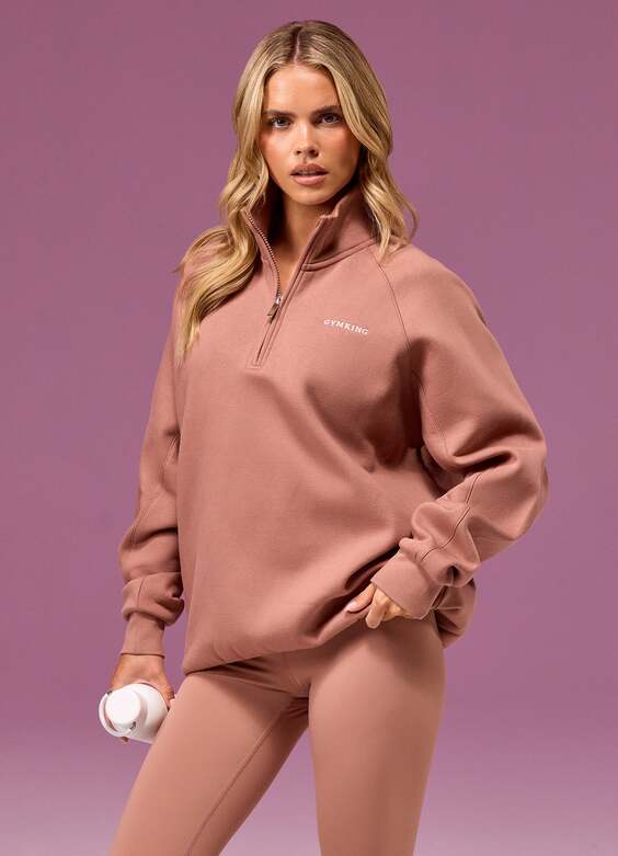 Gym King 365 Raglan Sleeve Funnel - Pale Chestnut