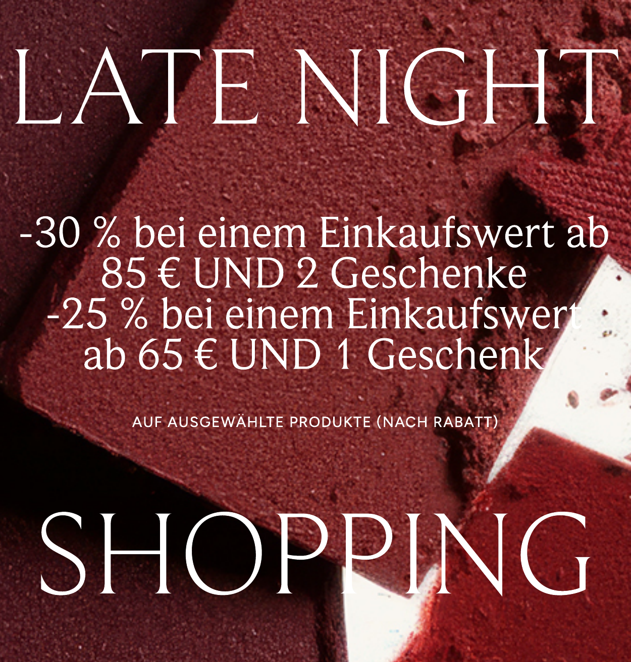30 off late night shopping