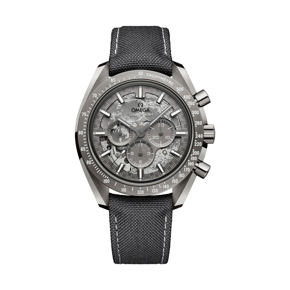 OMEGA Speedmaster Grey Side of The Moon 44.25mm Grey Ceramic Case Fabric Strap Watch 