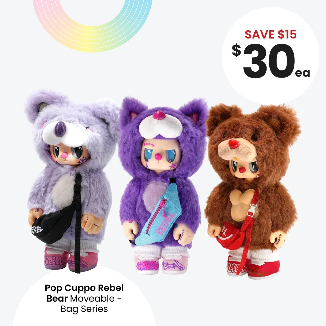 Pop Cuppo Rebel Bear Movable Street - Bag Series