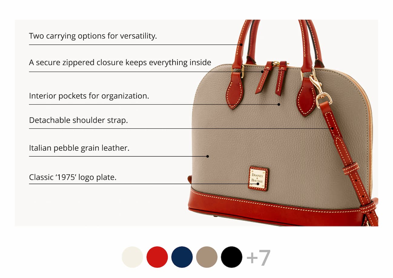 Pebble Grain Zip Zip Satchel