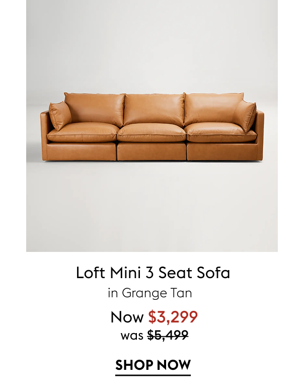 Loft Mini 3 Seat Sofa