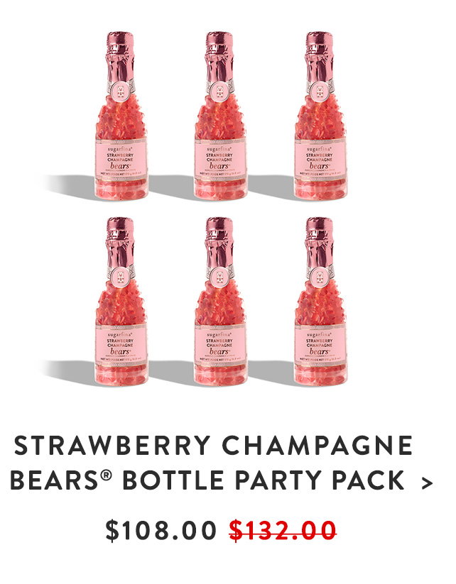 Shop Strawberry Champagne Bears® Celebration Bottle - Party Pack of 6