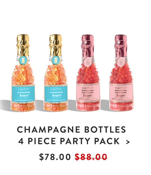Shop Champagne Celebration Bottles - Party Pack of 4