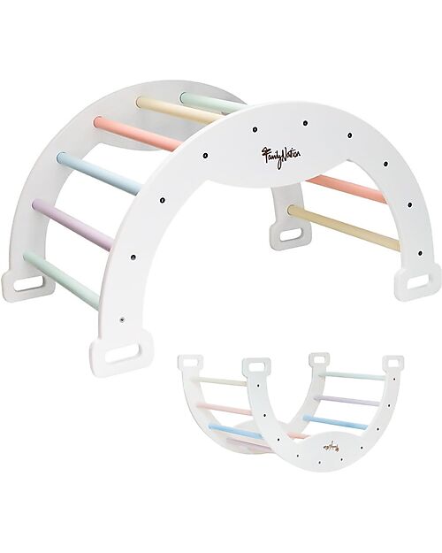 Image of Arco Montessori Rainbow - Cotton Candy - Sviluppa Equilibrio e Agilità