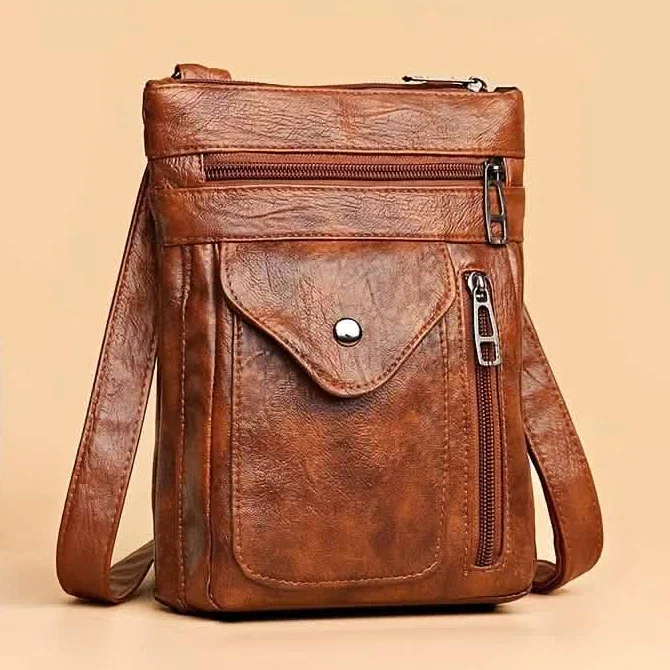 Image of Women’s Vintage Leather Crossbody Bag