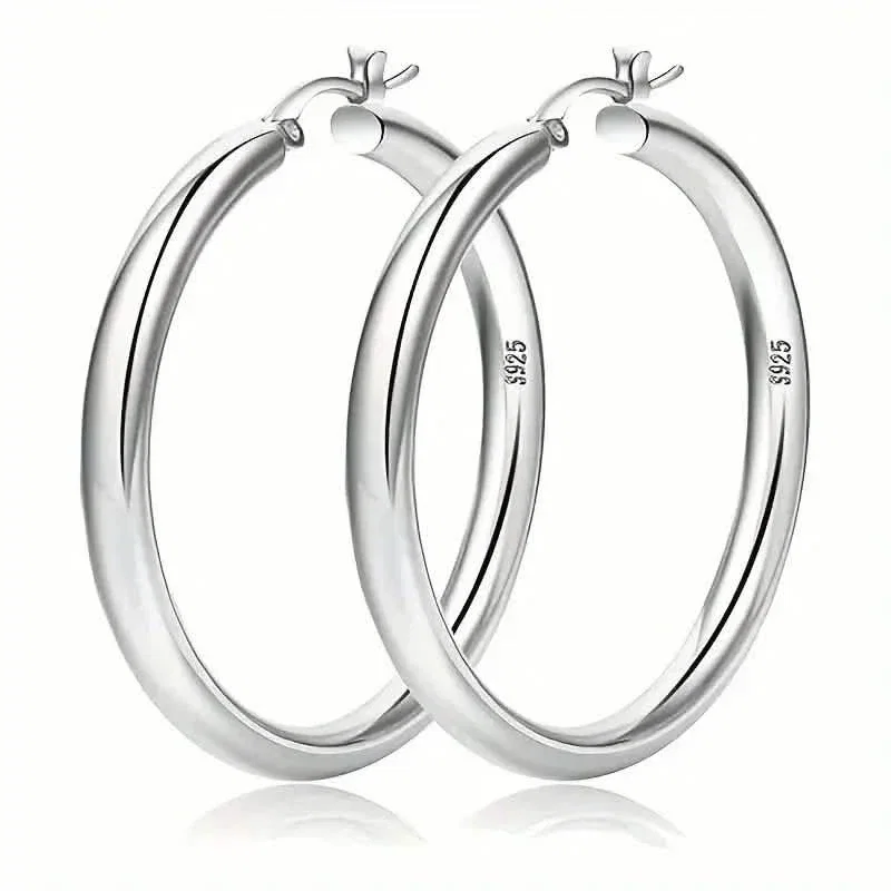 Image of Elegant Daily Wear Round Circle Hoop Earrings