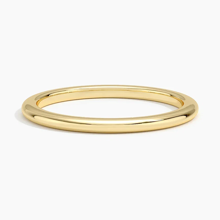 14K Yellow Gold 1.5mm Comfort Fit Wedding Ring